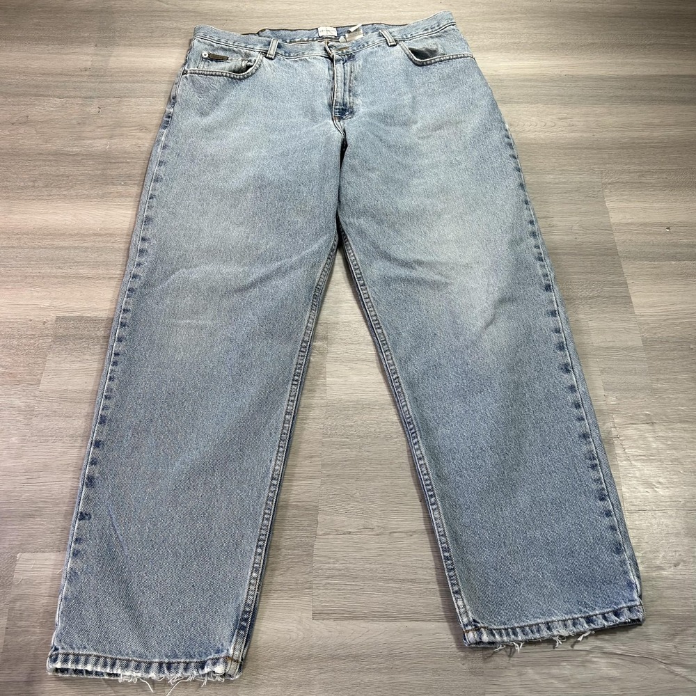 Calvin Klein Jeans Mens 38x30 Blue Relaxed Easy Fit Denim Medium Wash Pants